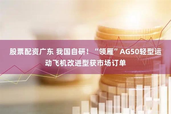 股票配资广东 我国自研！“领雁”AG50轻型运动飞机改进型获市场订单
